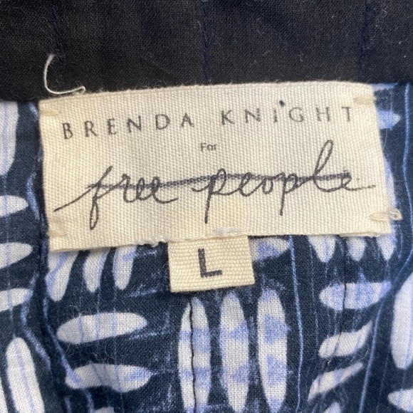 Free People X Brenda Knight NWOT Merigold Quilted Boho Duster Jacket Size L - Picture 17 of 17